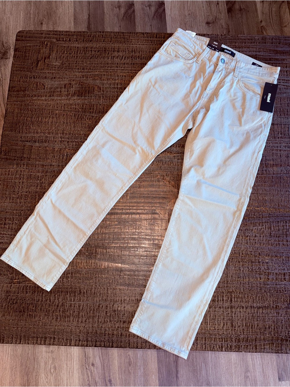 NWT Mavi Zach Straight Leg Pants grey twill size 33*32